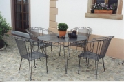 Mobilier jardin mtallique sur mesure