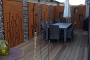Mobilier jardin métallique sur mesure